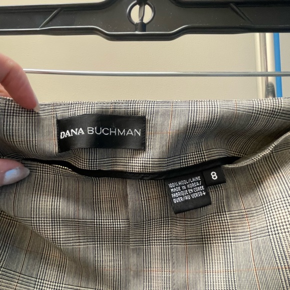Three-piece (Jacket, pants and skirt) plaid suit by Dana Buchman. - Picture 9 of 10
